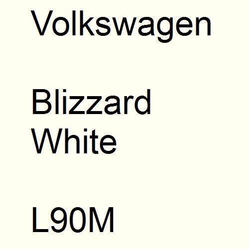 Volkswagen, Blizzard White, L90M.